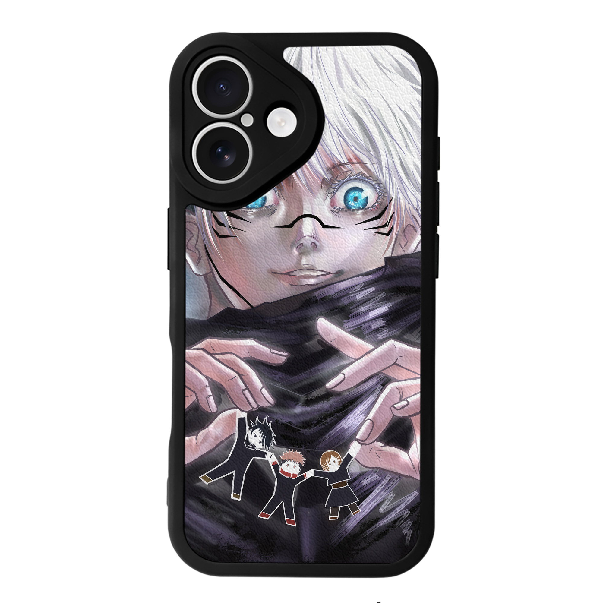 （画像用） 呪術廻戦 Jujutsu Kaisen 【iPhone 16シリーズ対応】シリコンスマホケース（レザー調） 材質：シリコン